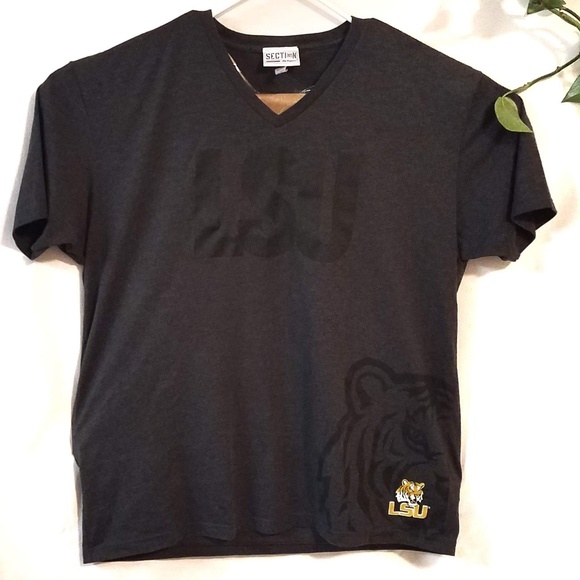 ~~SOLD~~Black on Dark Gray LSU Tigers Team T-Shirt - Picture 2 of 6